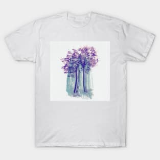 Forest Trees Watercolor Painting T-Shirt